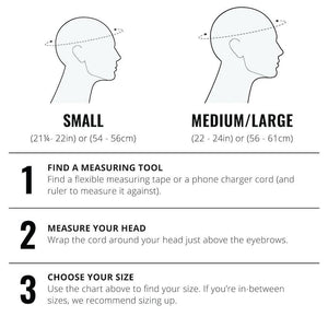 Size Chart FEND Folding Bike Helmet