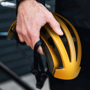 FEND Helmet Folded on hand  - Yellow