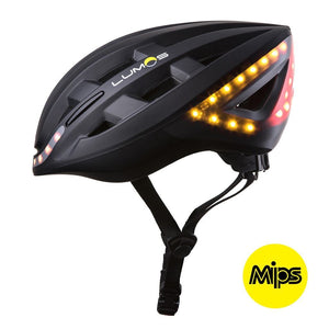 LUMOS Smart Cycling Helmet with MIPS side view - Black