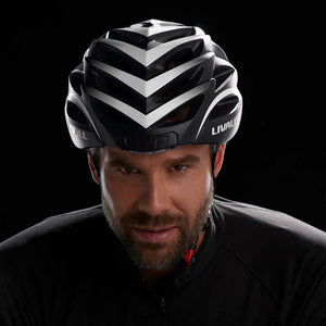 LIVALL BH62 Smart cycling helmet front view - Matte with black & white color