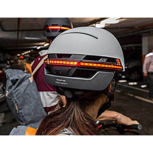  LED warning light and flashing - LIVALL BH51T Smart Urban Helmet Sandstone Grey 