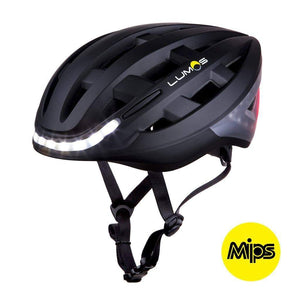 LUMOS Smart Cycling Helmet with MIPS lateral view - Black