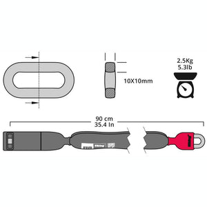 Seaty Lock USA Bike Lock Viking Chain Lock